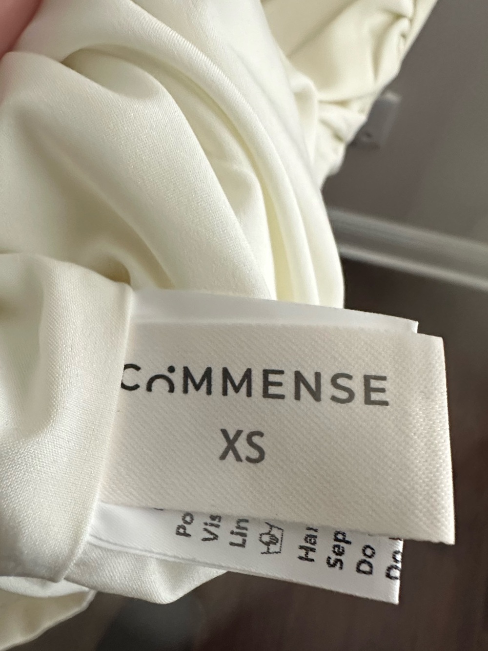 Commense Cream Mini Dress with Gold Coil Straps New without tag - Picture 3 of 3